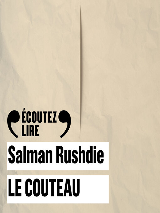 Title details for Le Couteau by Salman Rushdie - Available